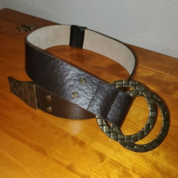 Chico's Size Big Hoops Buckle Belt Size S - Picture 1 of 8
